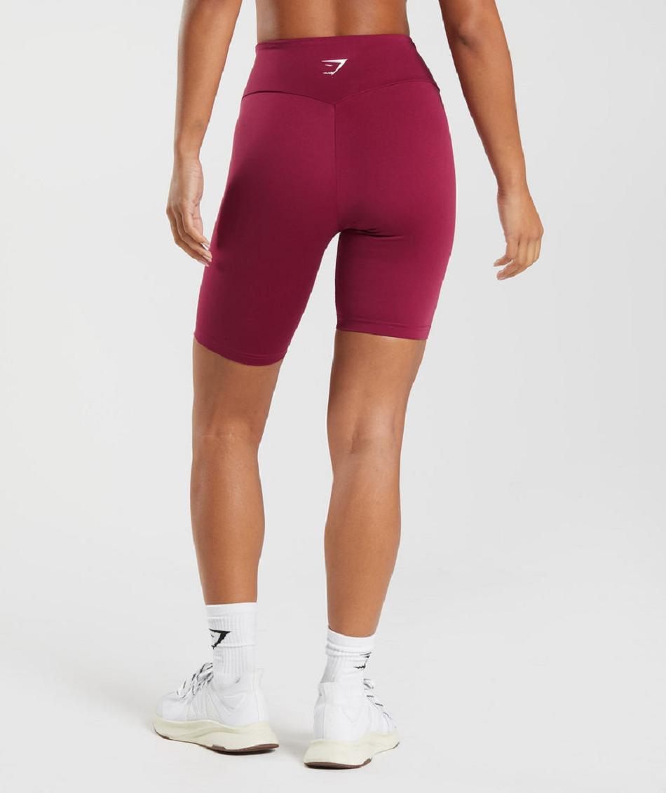 Pantalones Cortos Gymshark Entrenamiento Cycling Mujer Rosas | CO 2655NWY